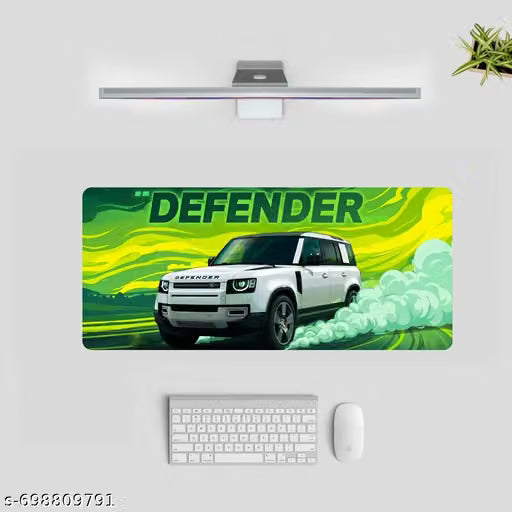 Sigma One® Defender Car Design Large Keyboard Mat, Anti-Slip Waterproof Mouse Pad, Stylish Desk Mat for Computer, Laptop, Gaming Setup, Home, Office, Study & Workstation Table Decoration (58x28cm)