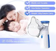 Portable Mesh Nebulizer, Silent and Compact Nebulizer Machine for Adult and Children, Wireless Vaporizer Machine With Respiratory Mask